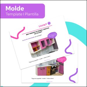 Kit Armário de Cozinha em Miniatura  –  Molde Digital