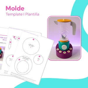 Liquidificador de Brinquedo – Molde PDF