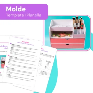Organizador de Maquiagem – Molde PDF